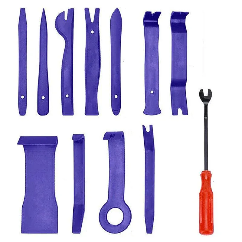 12Pcs Car Trim Removal Tool Auto Hand Tools Pry Bar Dash Panel Door Interior Kit view 2