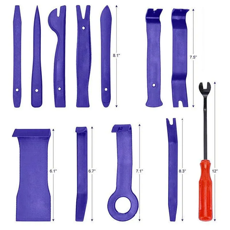 12Pcs Car Trim Removal Tool Auto Hand Tools Pry Bar Dash Panel Door Interior Kit view 3