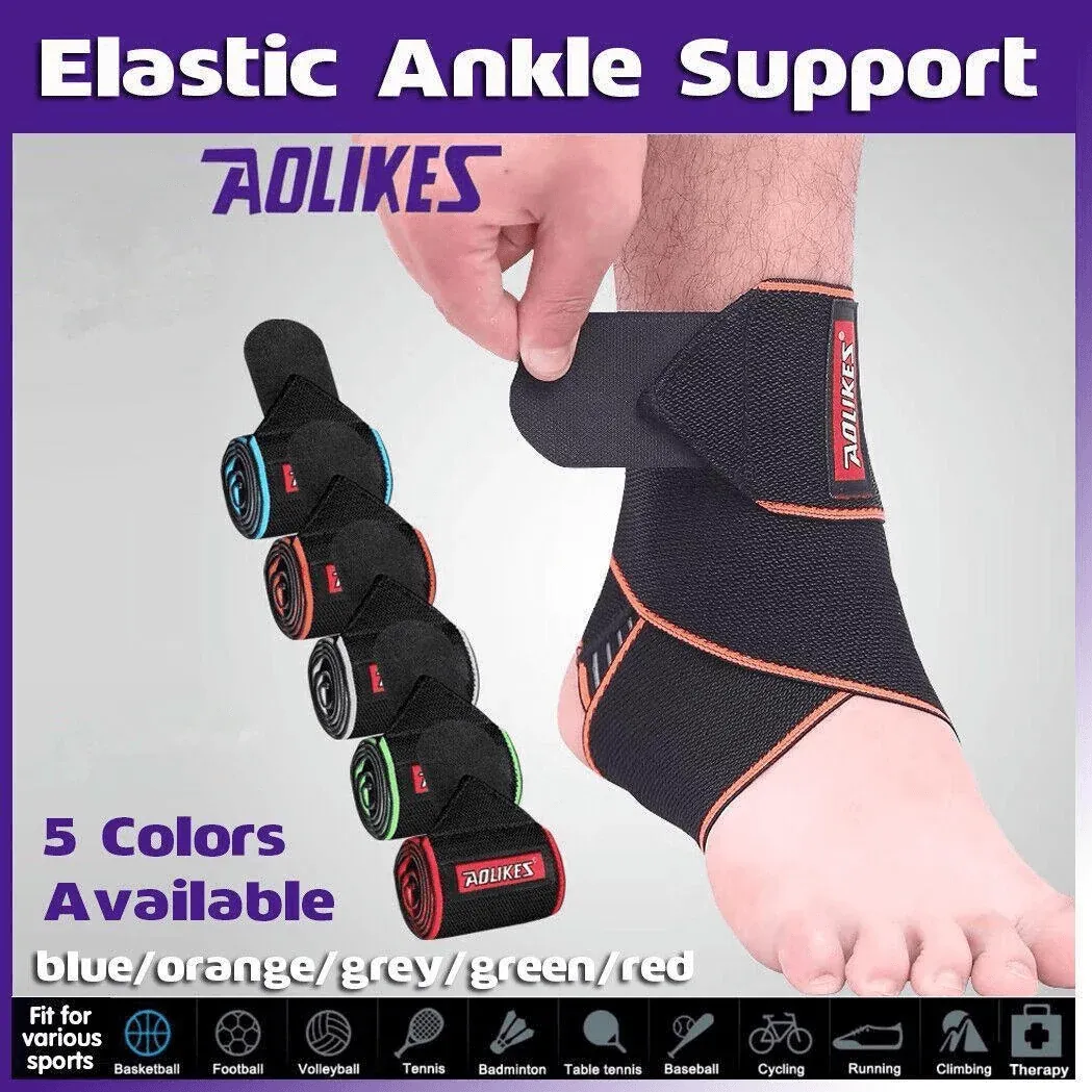 Aolikes Ankle Brace Support Compression Elastic Foot Wrap Protector Sport Au view 2