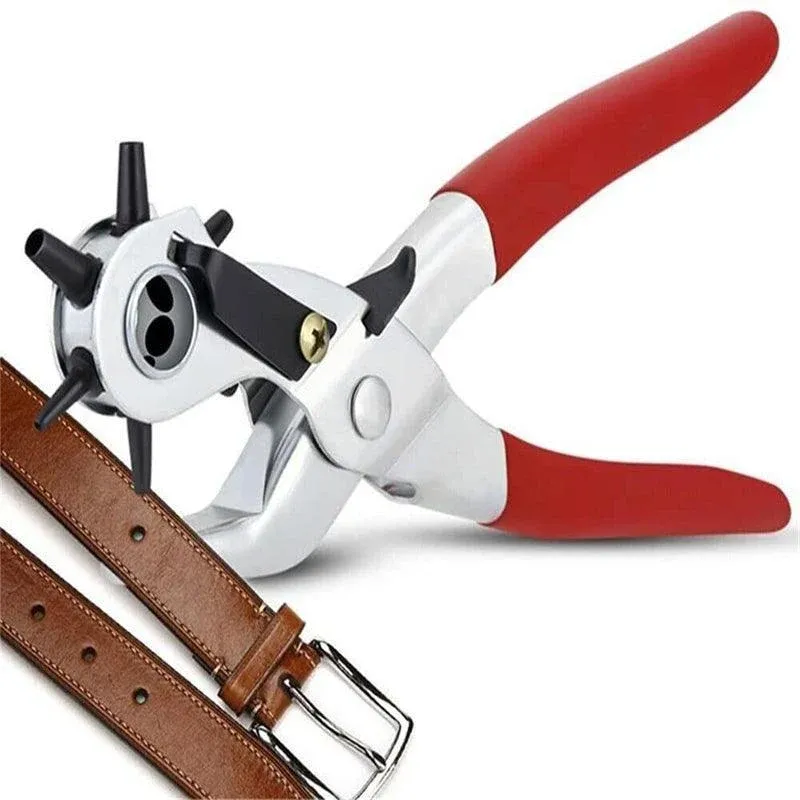 Rotating Leather Hole Punch Plier 2-4.5mm 6 Size for Belt Strap Card Craft view 11