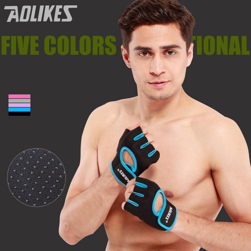 M Size Sports Gloves Weight Lifting Exercise Training Workout Bike Riding Men view 2
