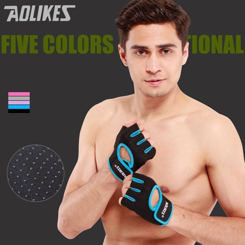 L Size Aolikes Sports Gloves Weight Lifting Exercise Training Workout Bike view 2