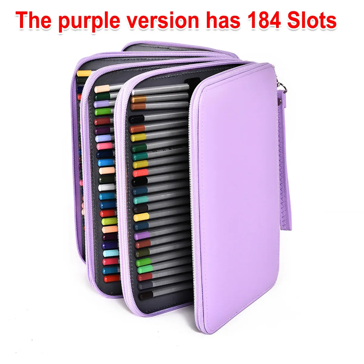 168 Slots Large Capacity Pencil Case Foldable Pen Bag Make Up Storage