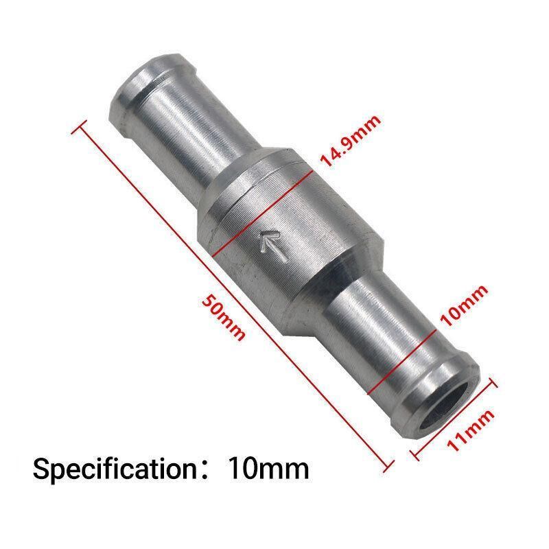 2X 6/8/10/12Mm One Way Non Return Check Valve Air Fuel Petrol Diesel Oil view 14