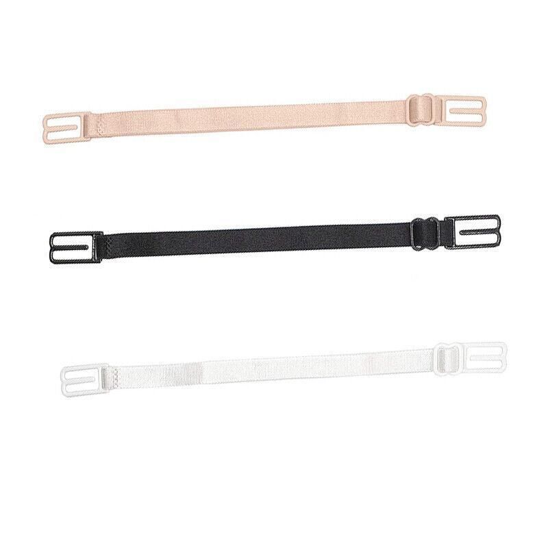 3Pcs Lady Nonslip Elastic Adjustable Band Bra Strap Holder Strap Racer Back