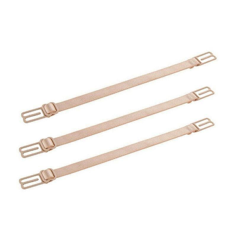 3Pcs Lady Nonslip Elastic Adjustable Band Bra Strap Holder Strap Racer Back
