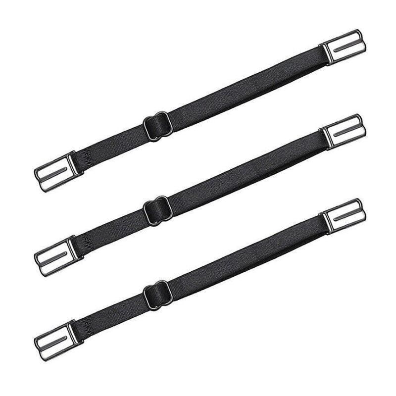 3Pcs Lady Nonslip Elastic Adjustable Band Bra Strap Holder Strap Racer Back