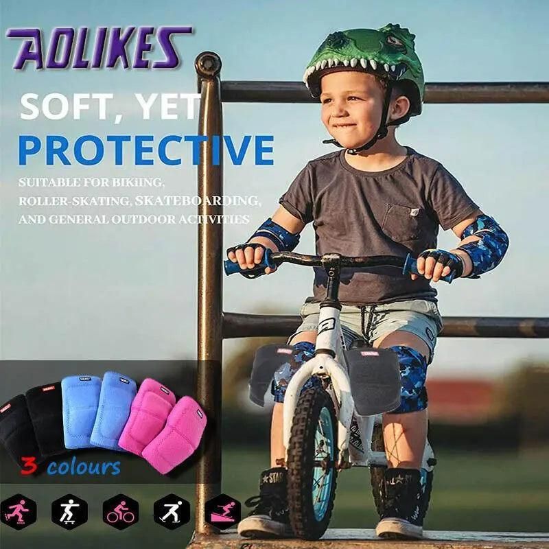 Aolikes Kid Knee Pad Protective Antislip Basketball Skating Protector M Size view 2
