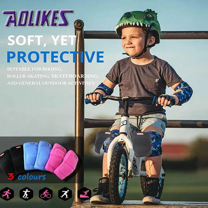 AOLIKES S Size Knee Pad Crash Proof Anti-Slip for Young Users Sports view 2