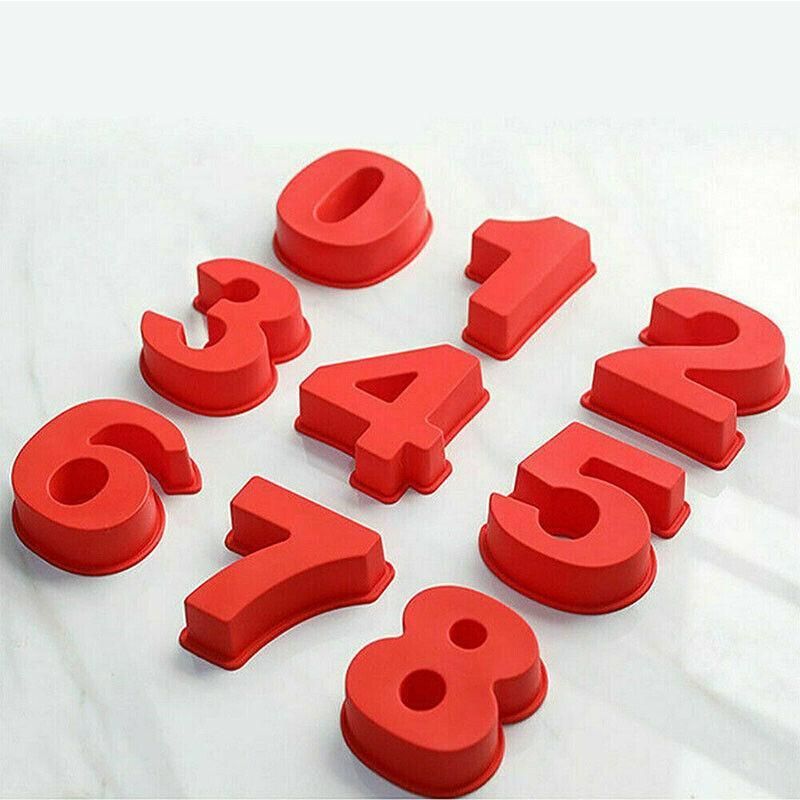 10 Inch Silicone Number Cake Mould Birthday Baking Pan Fondant Tools - 0 view 4
