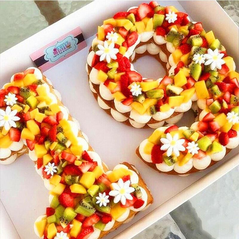 10 Inch Silicone Number Cake Mould Birthday Baking Pan Fondant Tools - 0 view 7