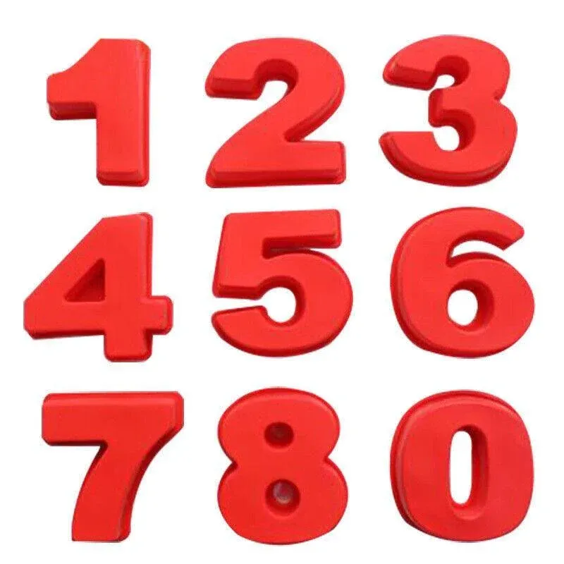 10 Inch Silicone Number Cake Mould Birthday Baking Pan Fondant Tools - 5 view 3