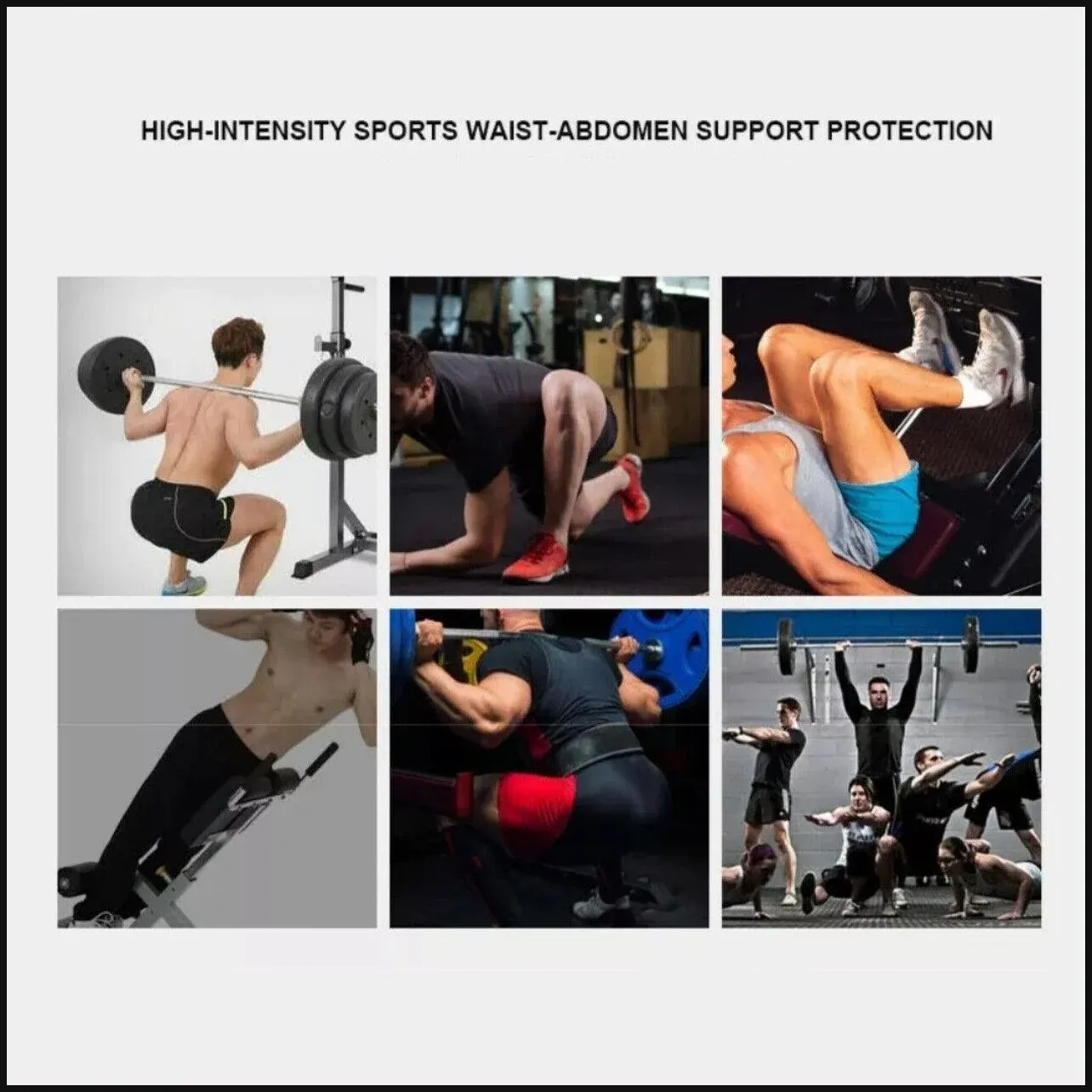 Fitness Weight Lifting Belt Barbell Dumbell Training Back Support Men Women M view 5