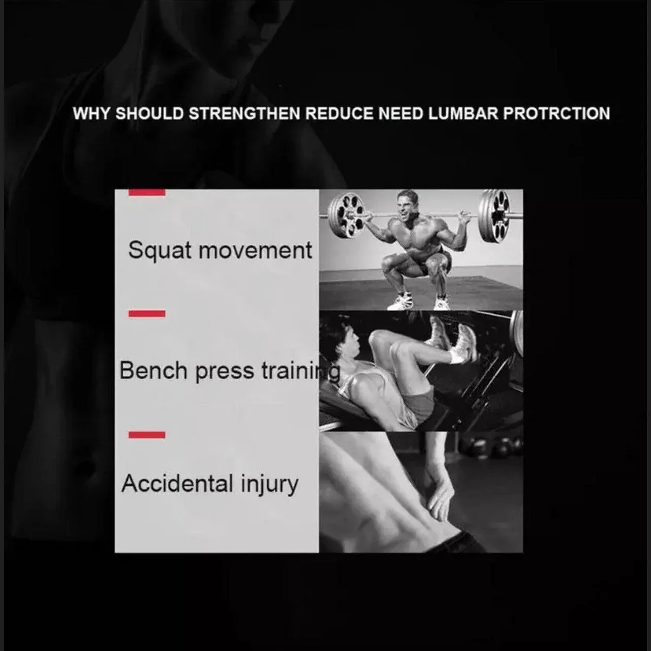 Fitness Weight Lifting Belt Barbell Dumbell Training Back Support Men Women XL view 6
