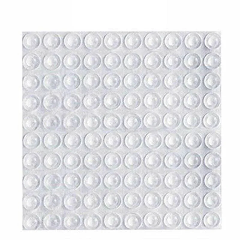 100PCS Clear Silicone Bumper Pads Self Adhesive Door Drawer Cabinet Furniture