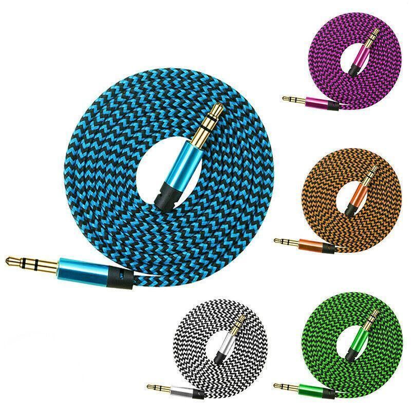 AUX Cable 3.5mm Stereo Audio Input Extension Male to Male Auxiliary Car Cord view 3