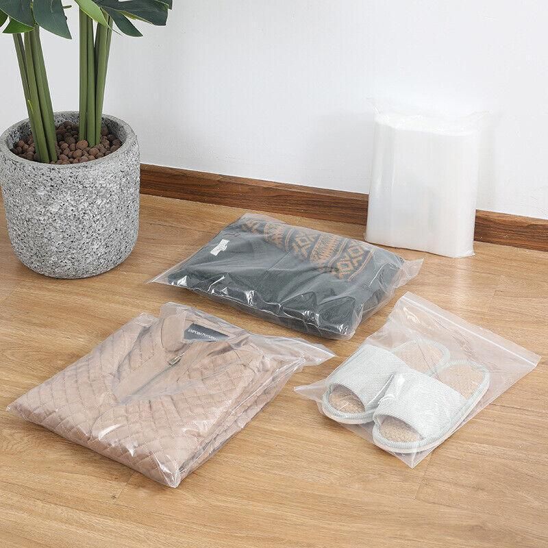 100PCS 100micron Bulk Clear Resealable PE Plastic Zip Bags - 15*22CM view 6