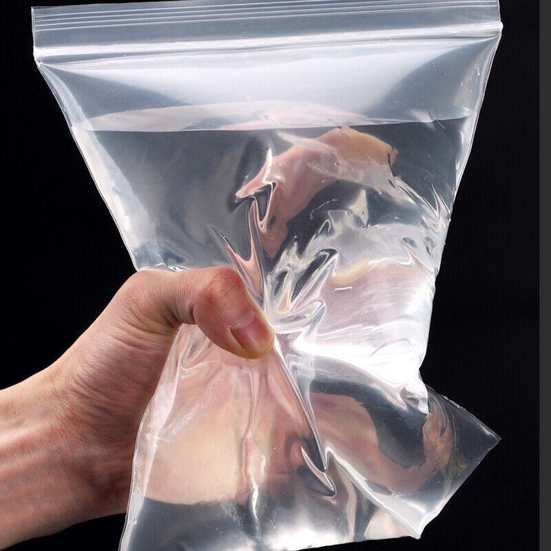 100PCS 100micron Bulk Clear Resealable PE Plastic Zip Bags - 15*22CM view 11
