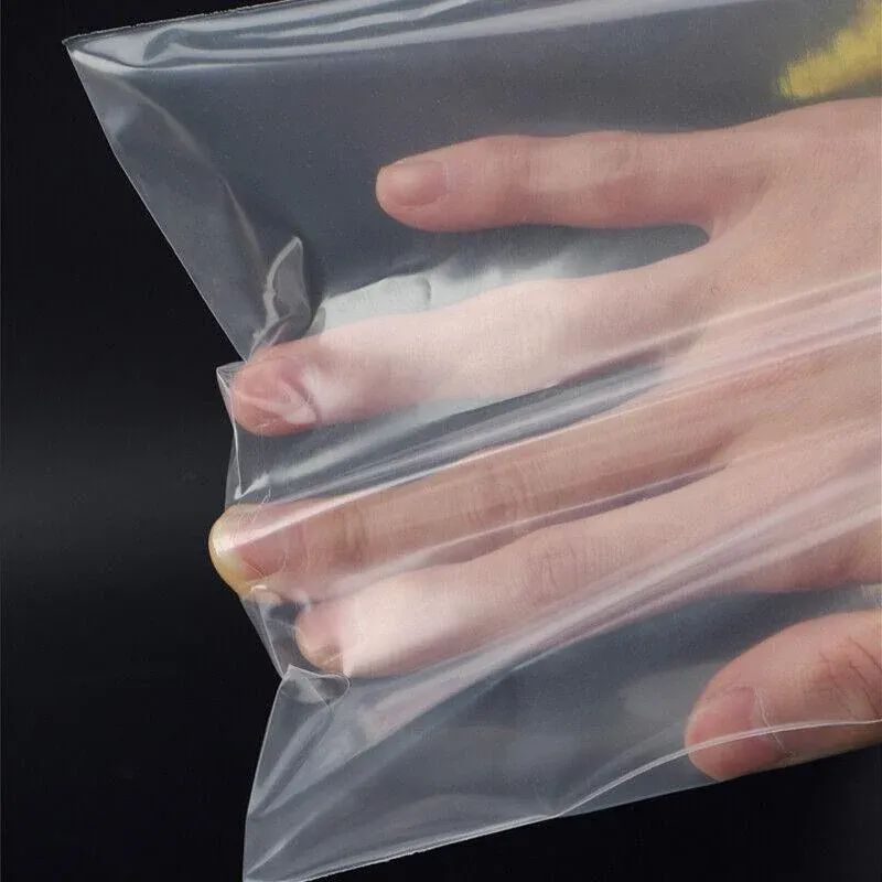 100PCS 100micron Bulk Clear Resealable PE Plastic Zip Bags - 23*33CM view 12