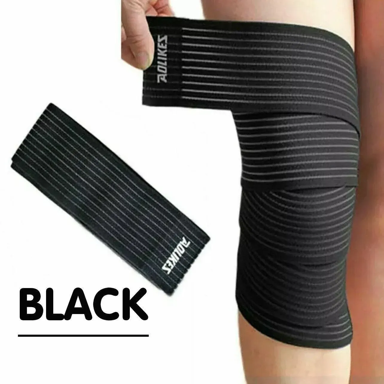 Sports Gym Bandage Wrap Compression Strap Wrist Knee Leg Ankle Elbow Band view 4