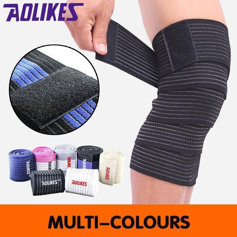 Sports Gym Bandage Wrap Compression Strap Wrist Knee Leg Ankle Elbow Band view 11