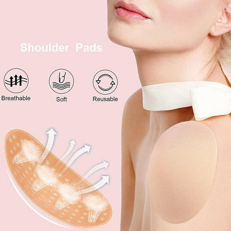 2Pcs Soft Anti-Slip Invisible Shoulder Pads Naturally Increased Silicone view 4