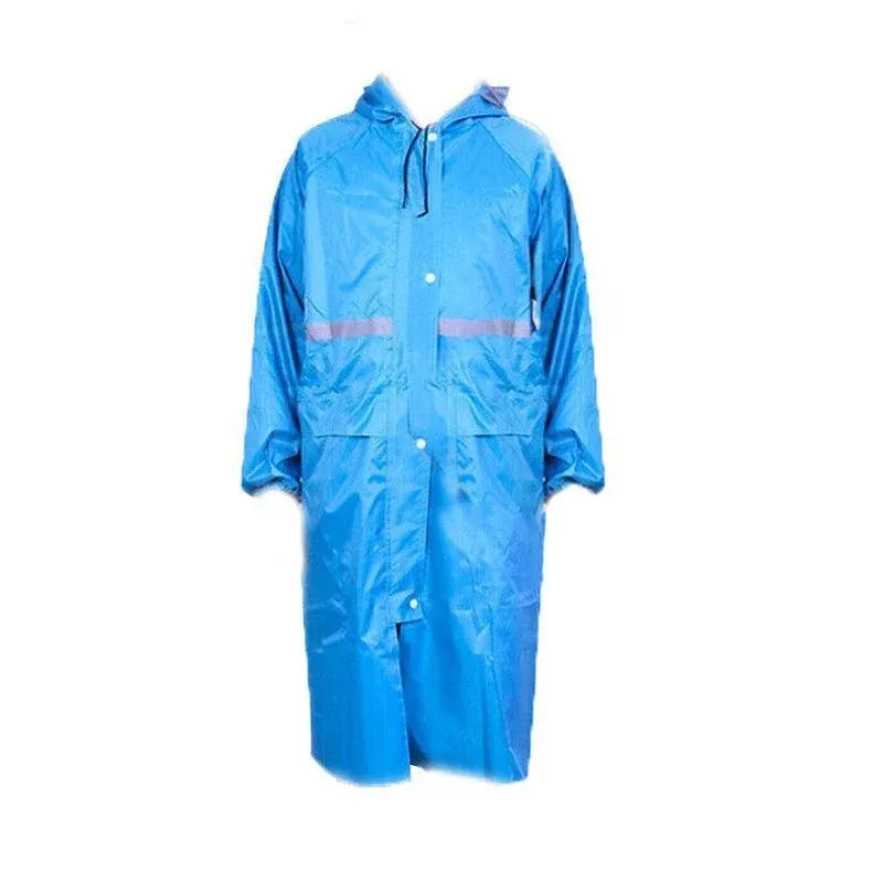 Unisex Waterproof Raincoat XL Size Lightweight Hooded Long Work Outdoor