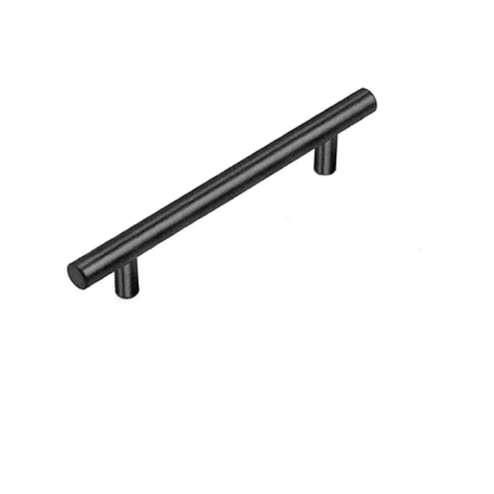 1pcs Black Kitchen Cabinet Door Handles Matte Black Stainless Steel Door