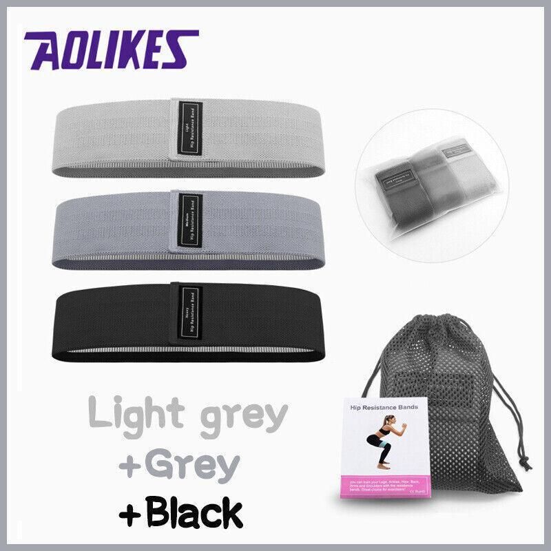 Aolikes Set 3 Resistance Booty Bands Hip Circle Loop Bands Workout Exercise view 9