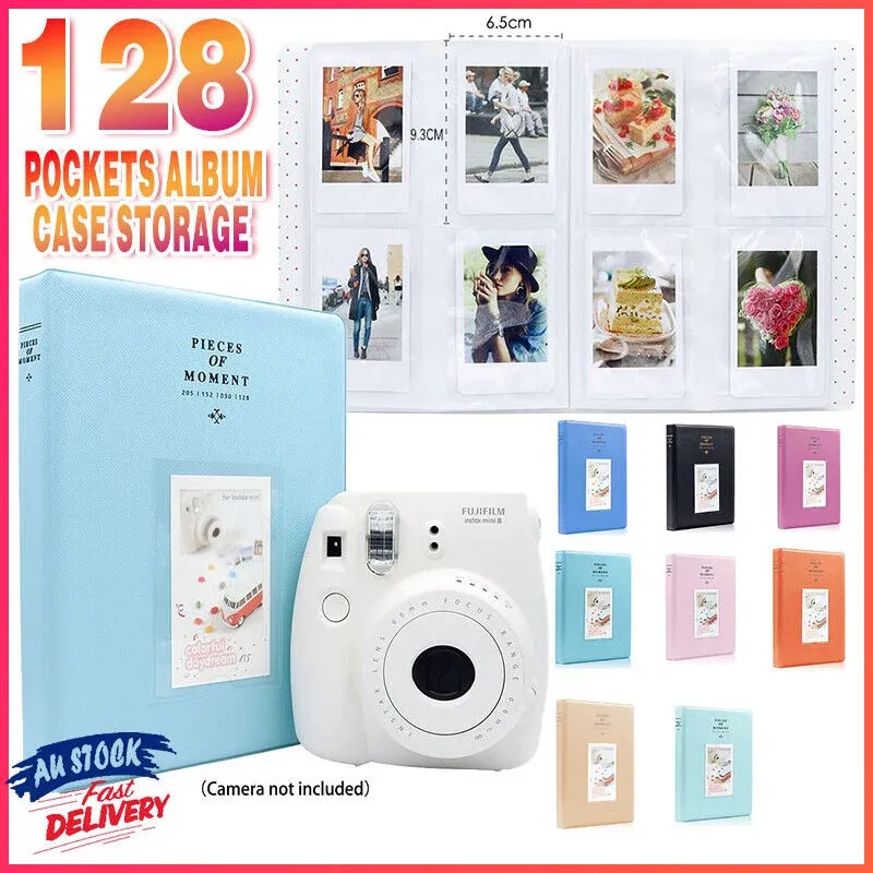 128 Pockets Album Case Storage For Polaroid Photo FujiFilm Camera Film - Pink view 2