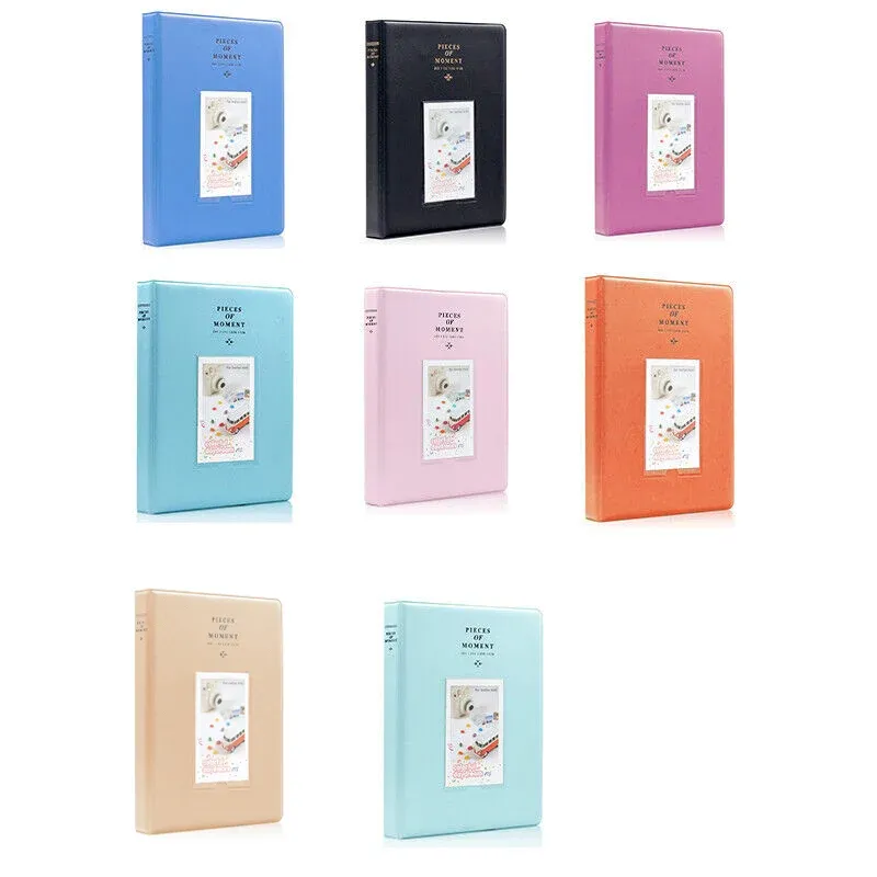 128 Pockets Album Case Storage For Polaroid Photo FujiFilm Camera Film - Blue view 3