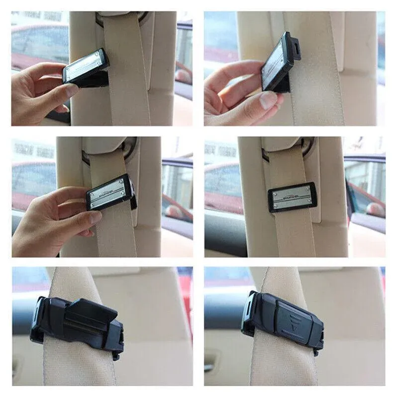 2X Car Shoulder Strap Positioning Clip Buckle Adjuster for Driving Comfort view 4