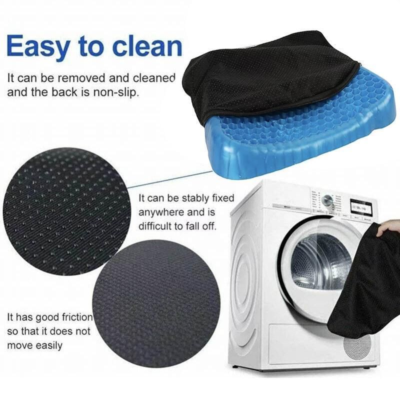 Gel Honeycomb Seat Comfort Cushion Flex Back Support Spine Protector - 1000g view 5