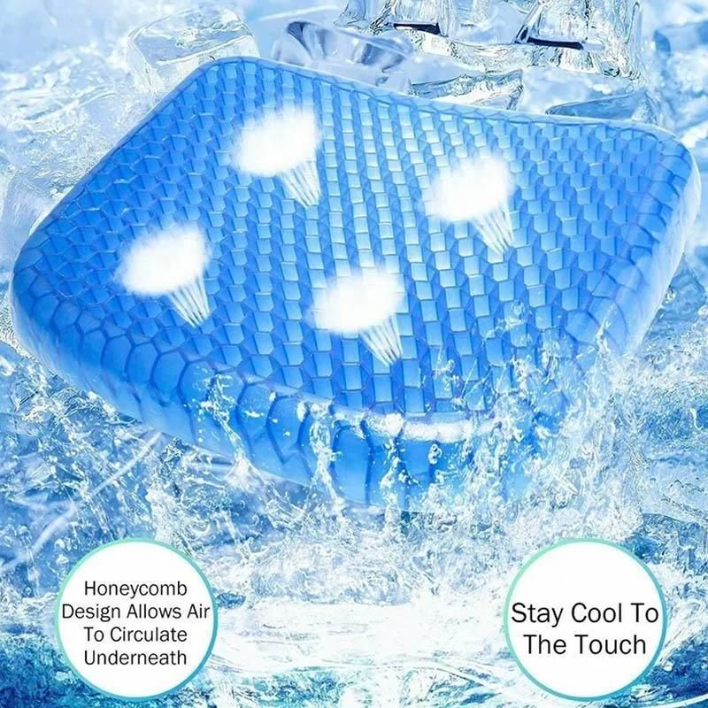 Gel Honeycomb Seat Comfort Cushion Flex Back Support Spine Protector - 1000g view 8