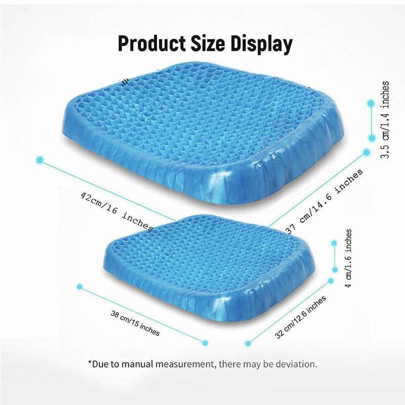 Gel Honeycomb Seat Comfort Cushion Flex Back Support Spine Protector - 1000g view 9