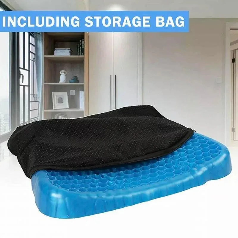 Gel Honeycomb Seat Comfort Cushion Flex Back Support Spine Protector - 1000g view 12