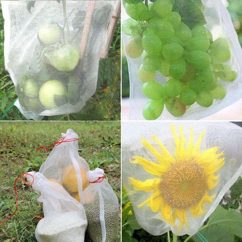 50X Fruit Net Bags Agriculture Garden Vegetable Protection Mesh Insect Proof view 5