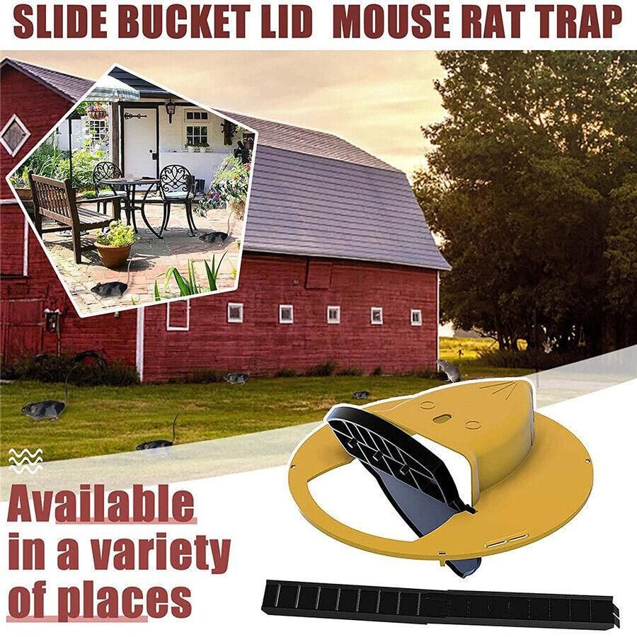 Mouse Trap Flip N Slide Bucket Lid Mouse Rat Trap With Ladder Mousetrap view 2