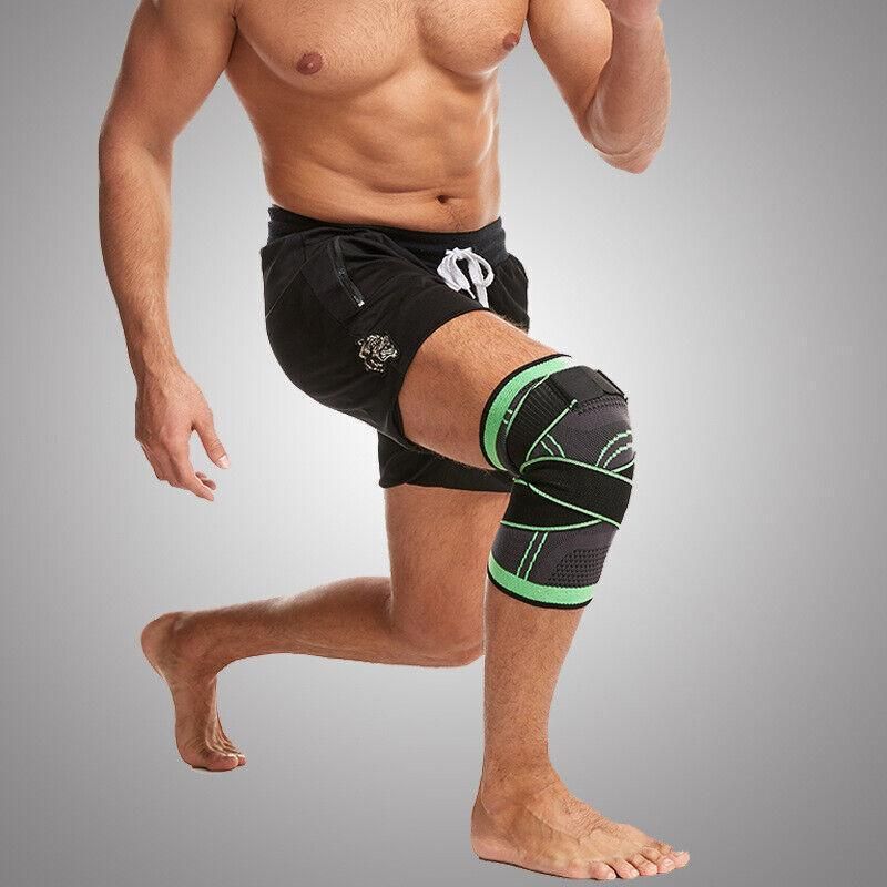 3D Weaving Knee Brace Breathable Sleeve Support Running Jogging Joint Pain Leg view 6