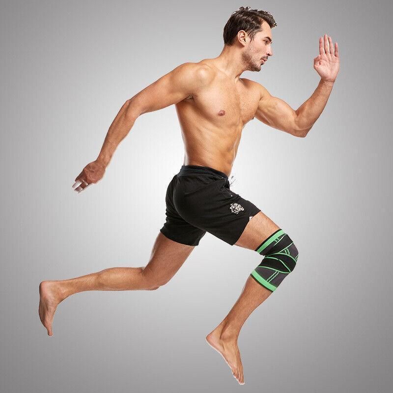 3D Weaving Knee Brace Breathable Sleeve Support Running Jogging Joint Pain Leg view 12