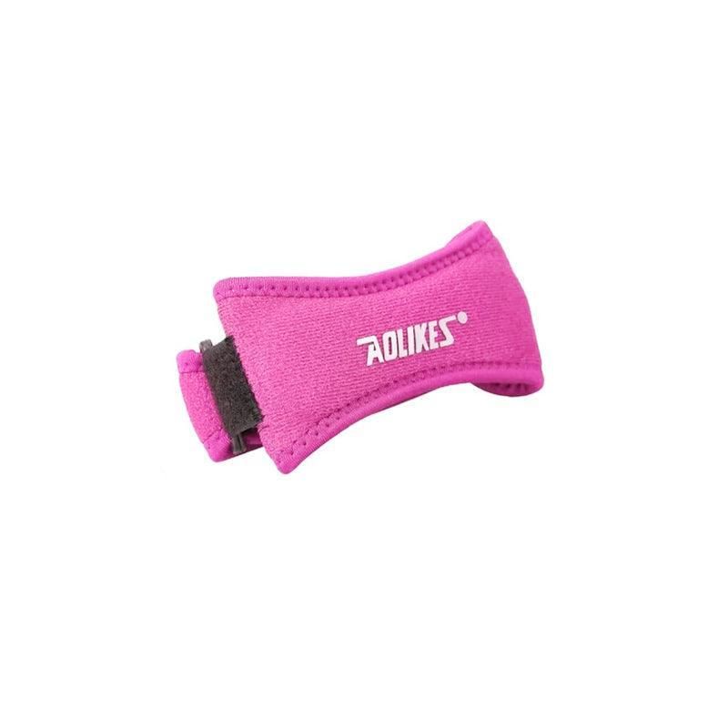 Aolikes Knee Strap Patella Jumper Gel Runner Tennis Sports Brace Support - Pink