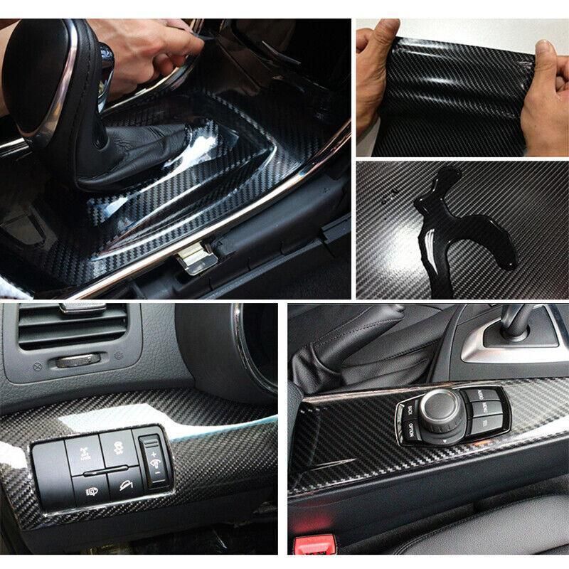 152 x 30CM Car Vinyl Wrap Carbon Fiber Matt Satin Glossy Multi Color Car Tint view 5