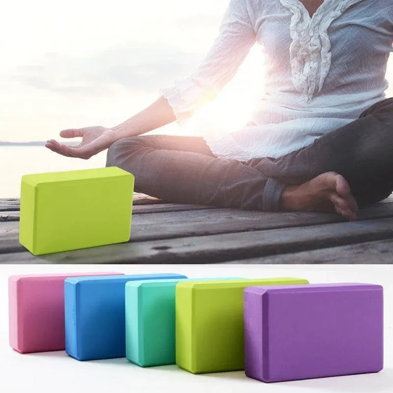 2PCS Yoga Blocks Foam Brick Fitness Exercise Stretch Gym Pilates Tool view 10