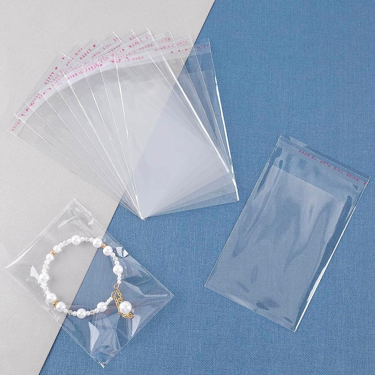 Multi-size Clear Self-Seal Cellophane Bags - Bulk Adhesive Opp - 11*20+4 view 9
