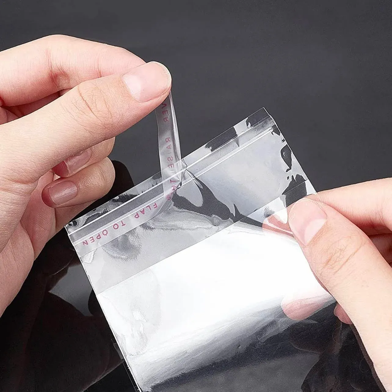 Multi-size Clear Self-Seal Cellophane Bags - Bulk Adhesive Opp - 30*44+4 view 13