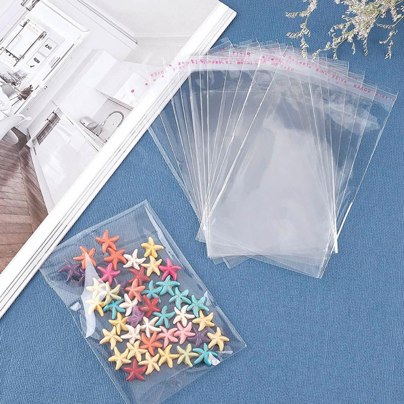 Multi-size Clear Self-Seal Cellophane Bags - Bulk Adhesive Opp - 30*44+4 view 14