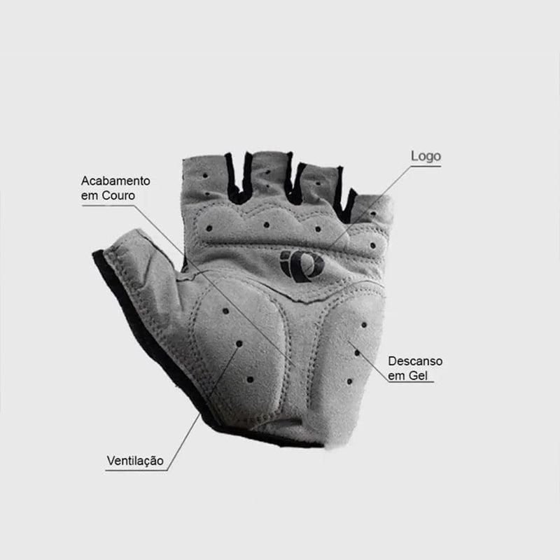 L Size Cycling Bicycle Half Finger Bike Gloves Unisex Anti Slip Padded - Blue view 6