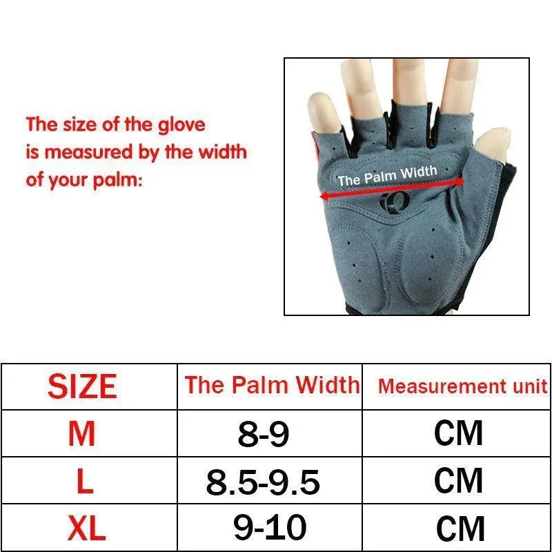 L Size Cycling Bicycle Half Finger Bike Gloves Unisex Anti Slip Padded - Blue view 12