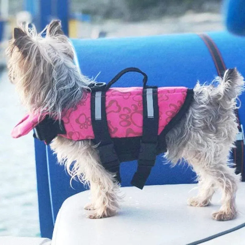 Floatation Vest for Dogs Swimming and Boating with Buoyancy Support Red - S view 5