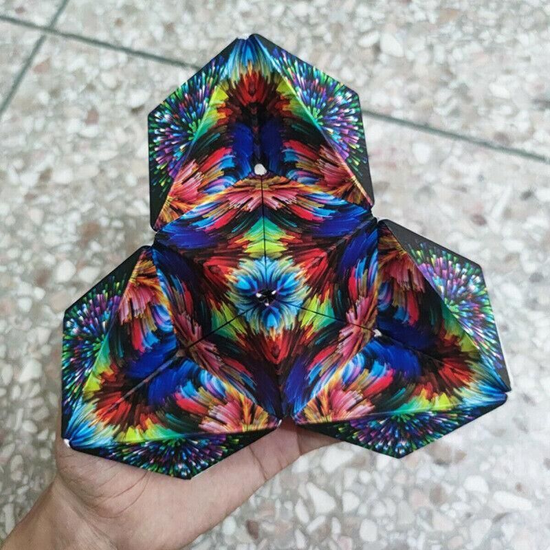 Variety Changeable Magnetic Magic Cube 3D Hand Flip Puzzle Anti Stress Toys view 7